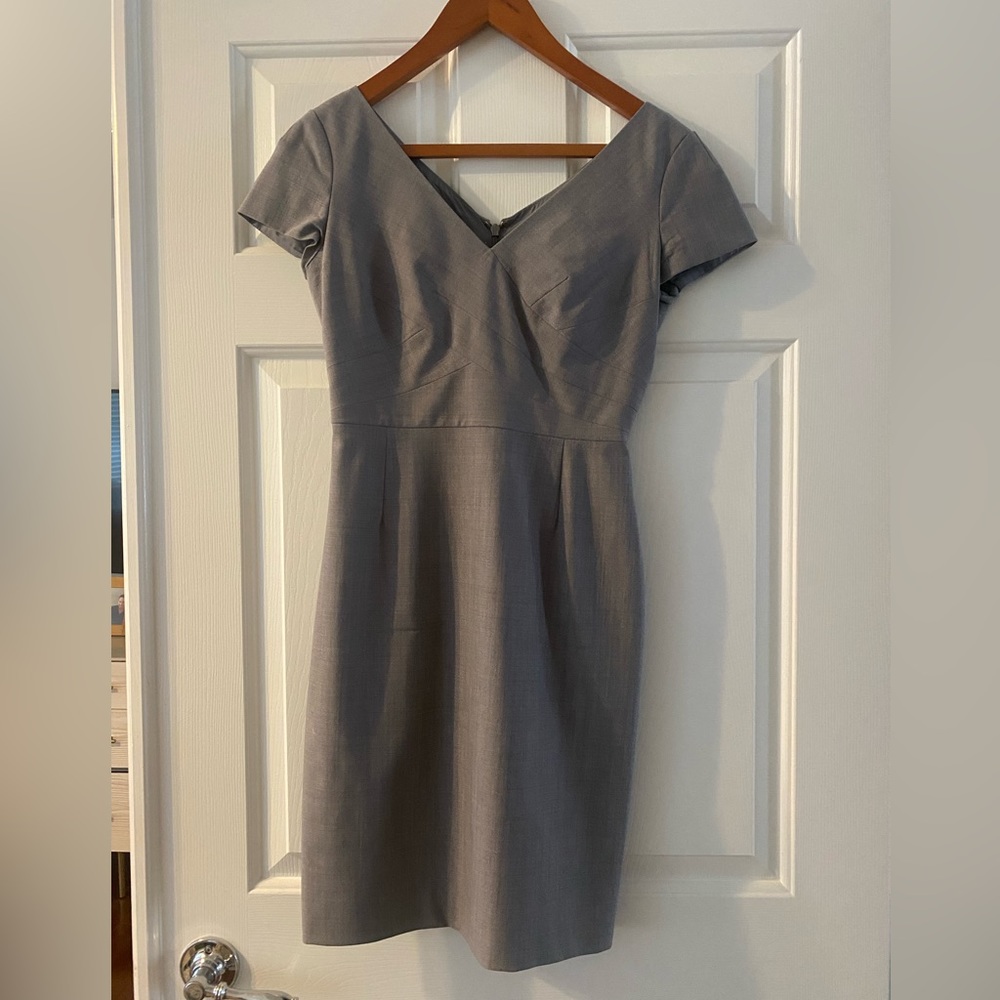 Light grey banana republic dress